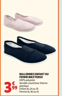BALLERINES ENFANT OU FEMME INEXTENSO