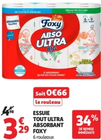 Essuie tout ultra absorbant Foxy