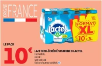 Lait demi-écrémé vitaminé D Lactel
