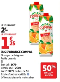 Jus d'orange Compal