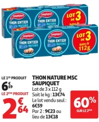 Thon nature MSC Saupiquet