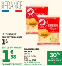 Emmental Râpé Auchan