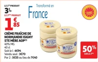 Crème Fraîche de Normandie Isigny Ste Mère AOP