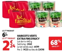 Haricots verts extra fins d'Aucy
