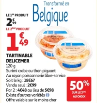 Tartinable Delicemer