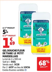 Gel Douche Fleur de Tiare Le Petit Marseillais