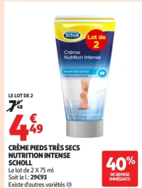 Crème Pieds Très Secs Nutrition Intense Scholl