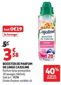Booster de Parfum de Linge Cajoline Brise Printanière