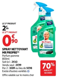 Spray Nettoyant Mr Propre Parfum Pomme