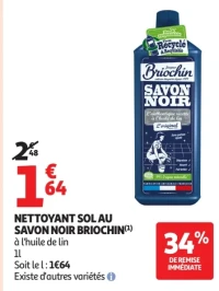 Nettoyant Sol au Savon Noir Briochin à l'huile de lin
