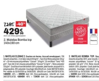 Epeda Matelas Bomba top 140x190 cm