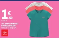 Tee-shirt manches courtes enfant Tissaia Basics