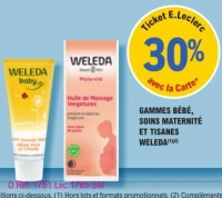 Gammes bébé, soins maternité et tisanes Weleda
