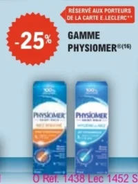 Gamme Physiomer