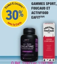 Gammes Sport, Foucaud et Activfood Eafit