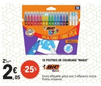 BIC Kids 18 feutres de coloriage "Magic"