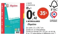 6 intercalaires Esquisse