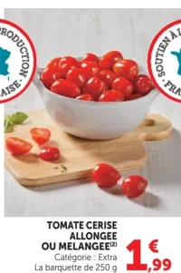 Tomate cerise allongée ou mélangée