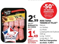 Mini tapas Tendre & Plus