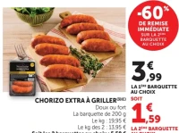 Chorizo extra à griller Séchoir Bodéga