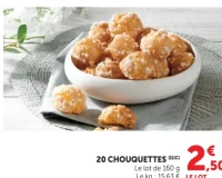 20 Chouquettes
