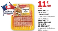 Brochette de poulet Le Gaulois