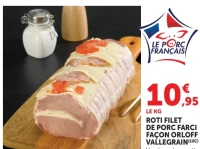 Roti Filet de Porc Farci Façon Orloff Vallegrain