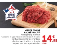 Viande Bovine Haché Vrac