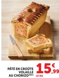 Pâté en Croûte Volaille au Chorizo