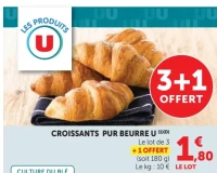 Croissants pur beurre U