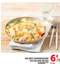 Salade Camarguaise ou Salade de Riz Surimi