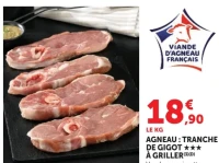 AGNEAU : TRANCHE DE GIGOT À GRILLER