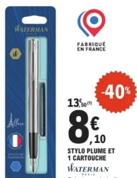 Stylo plume et 1 cartouche Waterman Allure