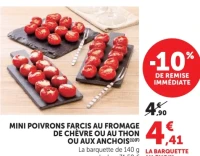 MINI POIVRONS FARCIS AU FROMAGE DE CHÈVRE OU AU THON OU AUX ANCHOIS