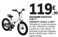 DRAISIENNE ÉVOLUTIVE 2 EN 1