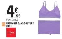 Ensemble sans couture fille Tissaia