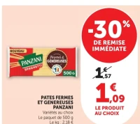 Pâtes Fermes et Généreuses Panzani