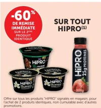 Produits de la gamme Danone Hipro
