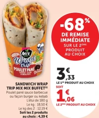 Sandwich Wrap Trip Mix Mix Buffet