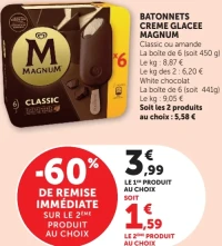 Batonnets Crème Glacée Magnum