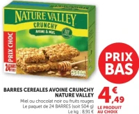 Barres Céréales Avoine Crunchy Nature Valley