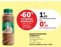 Boisson réfrigérée Starbucks