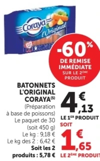 Bâtonnets L'Original Coraya