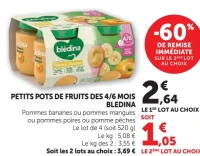 Petits pots de fruits Blédina
