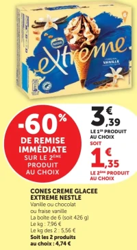 Cône crème glacée Extrême Nestlé
