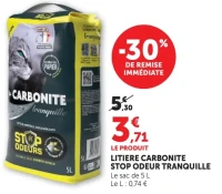 Litière Carbonite Stop Odeur Tranquille