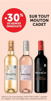 Vins de la gamme Mouton Cadet