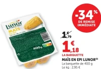 Maïs en épi Lunor