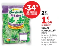 Salade Bonduelle (Mâche, Cœur de laitue)