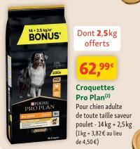 Croquettes Pro Plan Pour chien adulte de toute taille saveur poulet